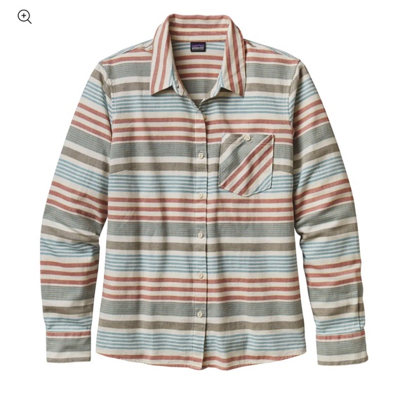 Patagonia Heywood Striped Flannel Button Down Shirt - Picture 1 of 4